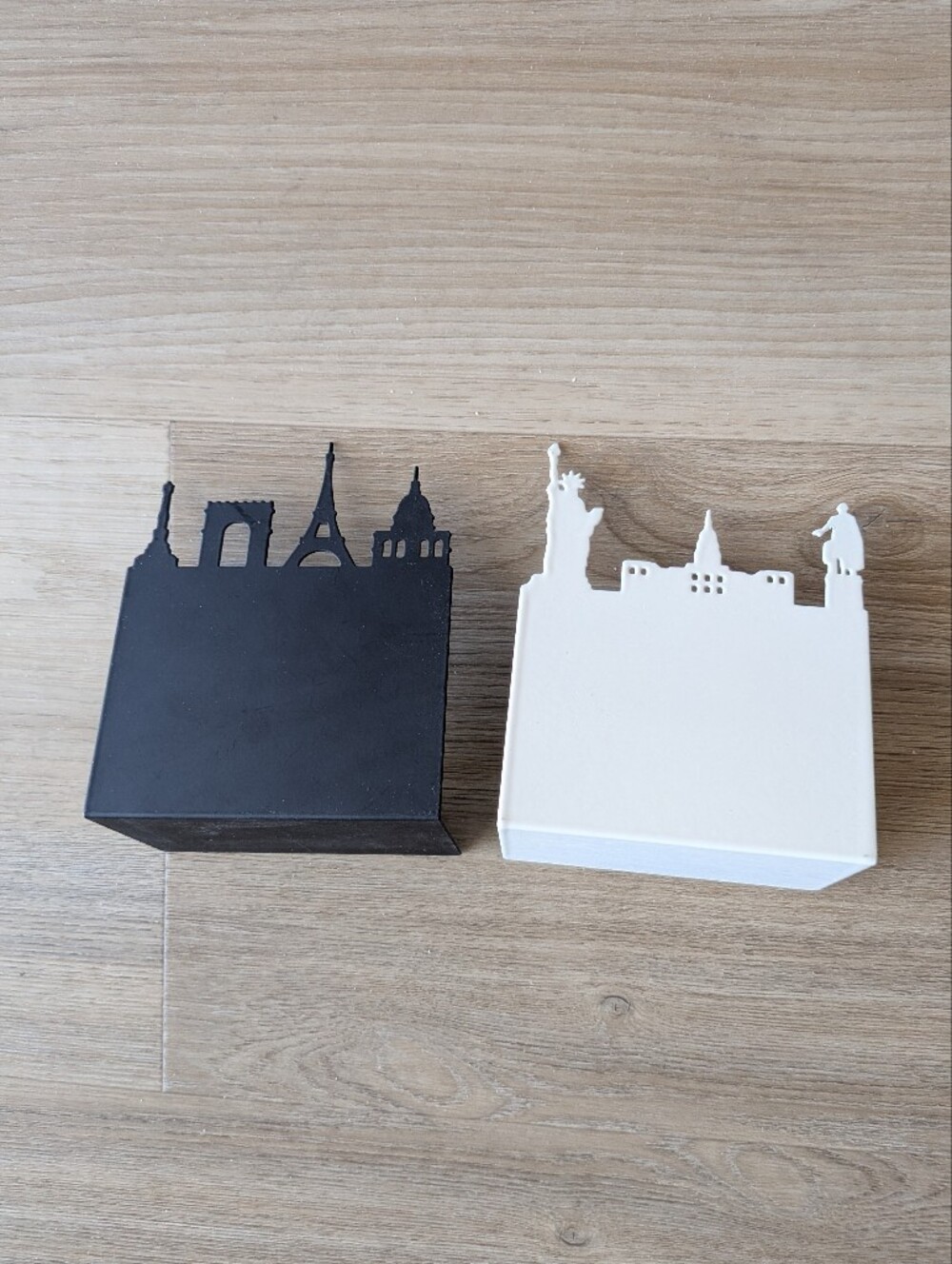 City Skyline Decorative Bookend - Black & White